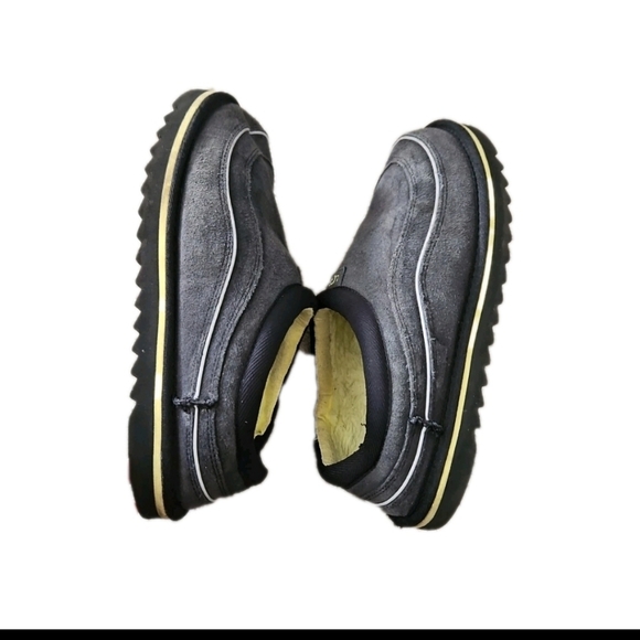 Ugg Mens Blue And Yellow Suede Indoor Outdoor Warm Tasman Cali Wave Slipper 9